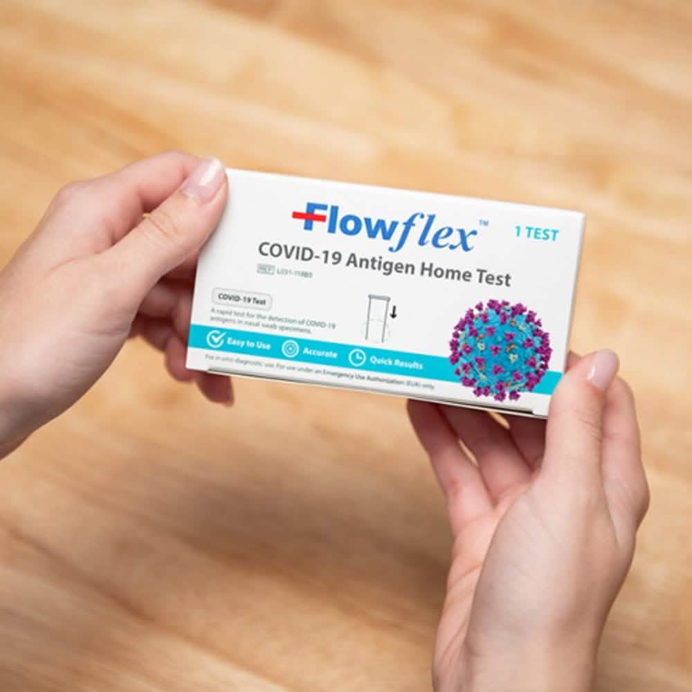 Lot de 10 : Kit de test rapide antigénique COVID-19 Flowflex à domicile