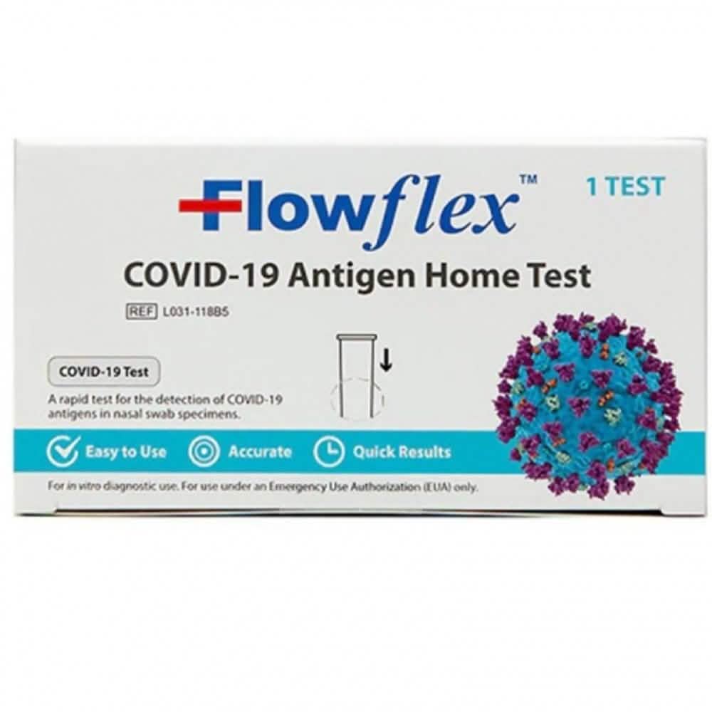 Lot de 10 : Kit de test rapide antigénique COVID-19 Flowflex à domicile