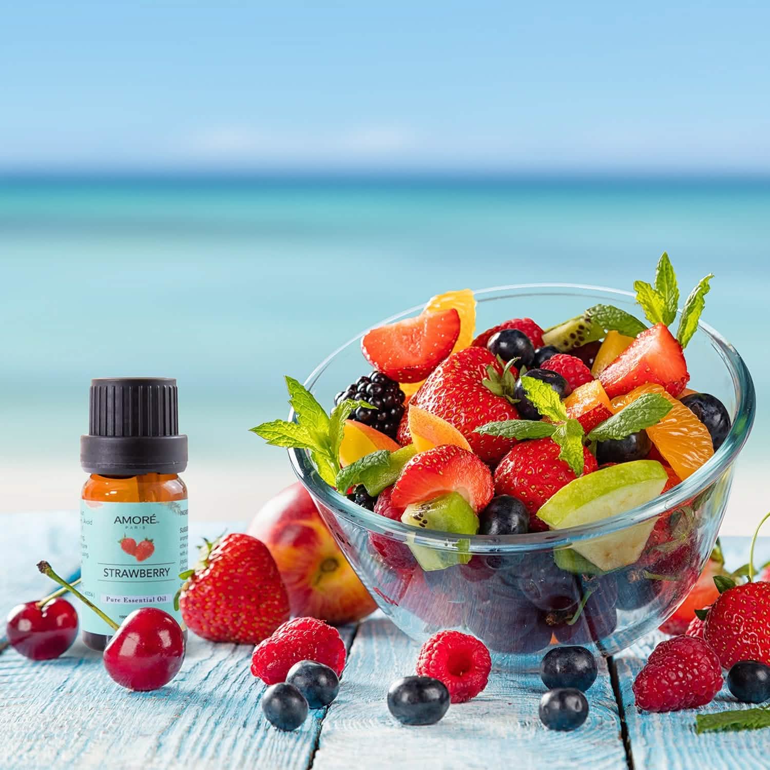 Lot de 10: Ensemble d'huiles essentielles fruitées de première qualité pour la fabrication de bougies et de savons
