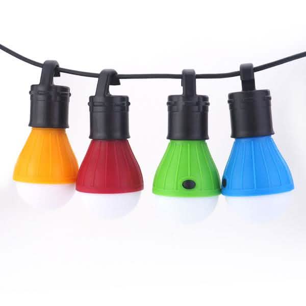 Lot de 10 : Mini lanterne portable de tente