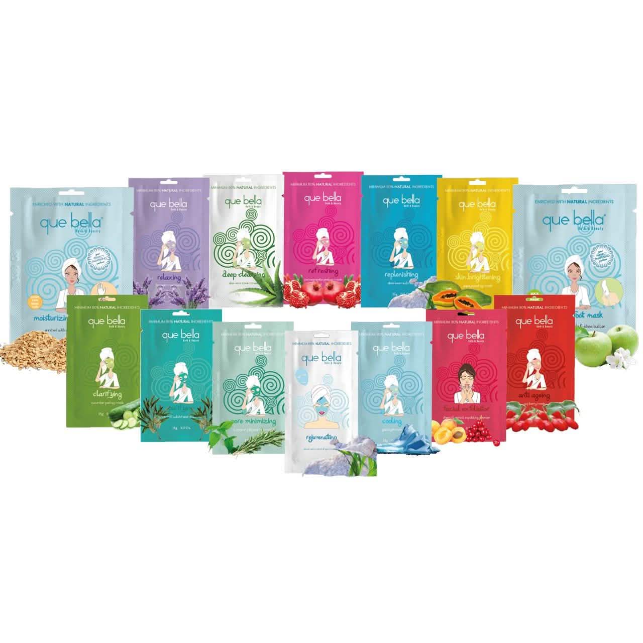 Lot de 10 masques peel-off détoxifiants intenses professionnels