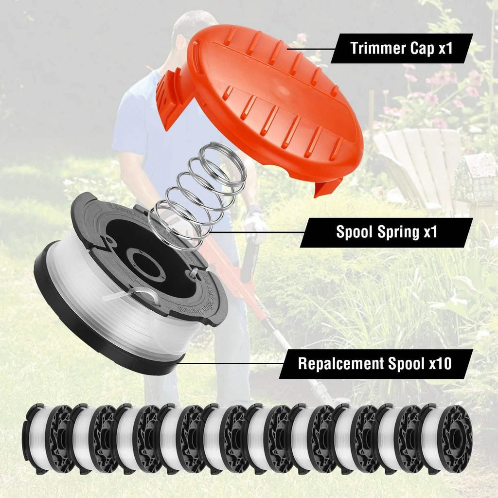 Lot de 10: Bobine de rechange pour coupe-bordure AGPtEK