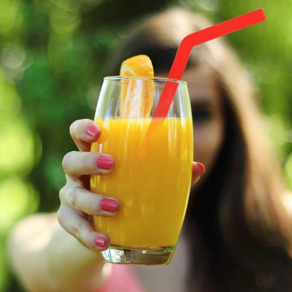 Lot de 10 : pailles réutilisables en silicone avec brosses de nettoyage