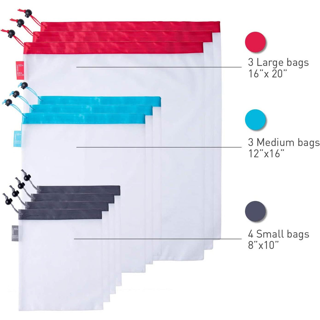Paquet de 10 : Sacs réutilisables pour fruits et légumes StarPack