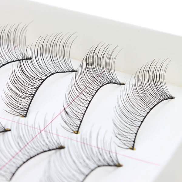 10 Paires : Faux Cils Longs Faits Main Naturels et Tendance pour Maquillage