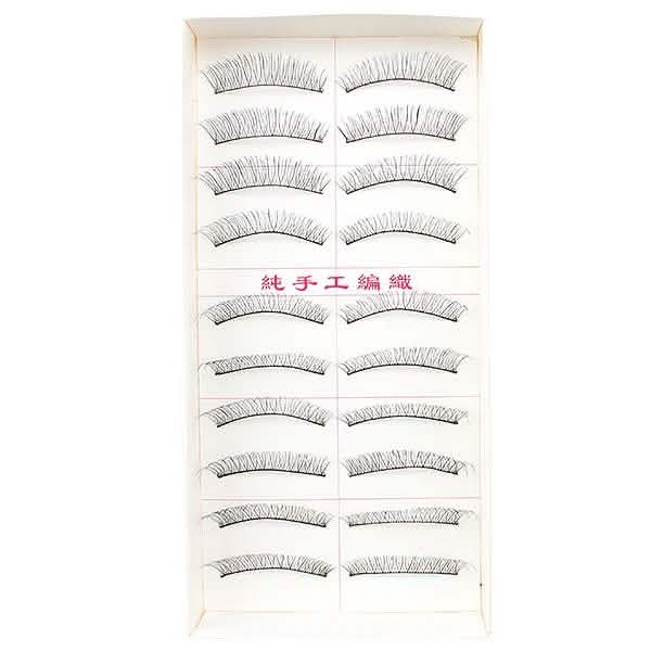 10 Paires : Faux Cils Longs Faits Main Naturels et Tendance pour Maquillage