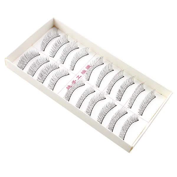 10 Paires : Faux Cils Longs Faits Main Naturels et Tendance pour Maquillage