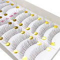 10 paires : Faux Cils Maquillage Main Mode Naturel Longs Cils