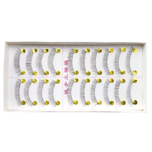 10 paires : Faux Cils Maquillage Main Mode Naturel Longs Cils