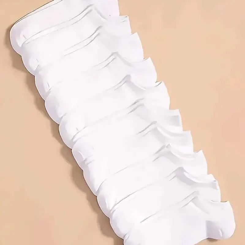 Lot de 10 paires : Chaussettes unies tricotées à doublure pour homme