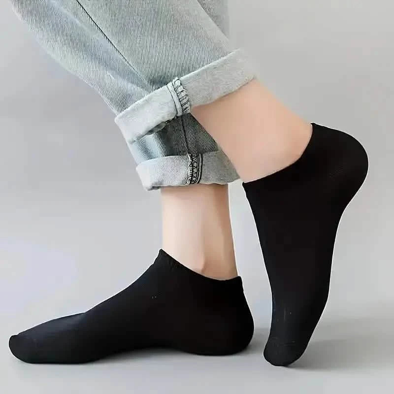 Lot de 10 paires : Chaussettes unies tricotées à doublure pour homme