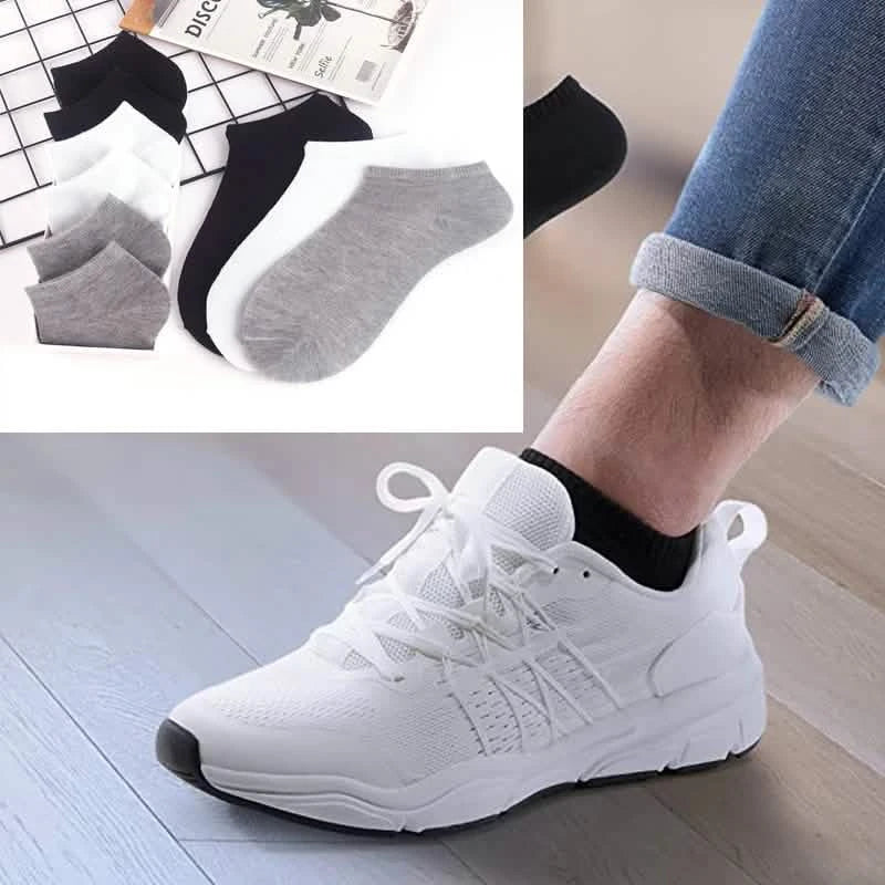 10 paires : Chaussettes courtes unies pour femme