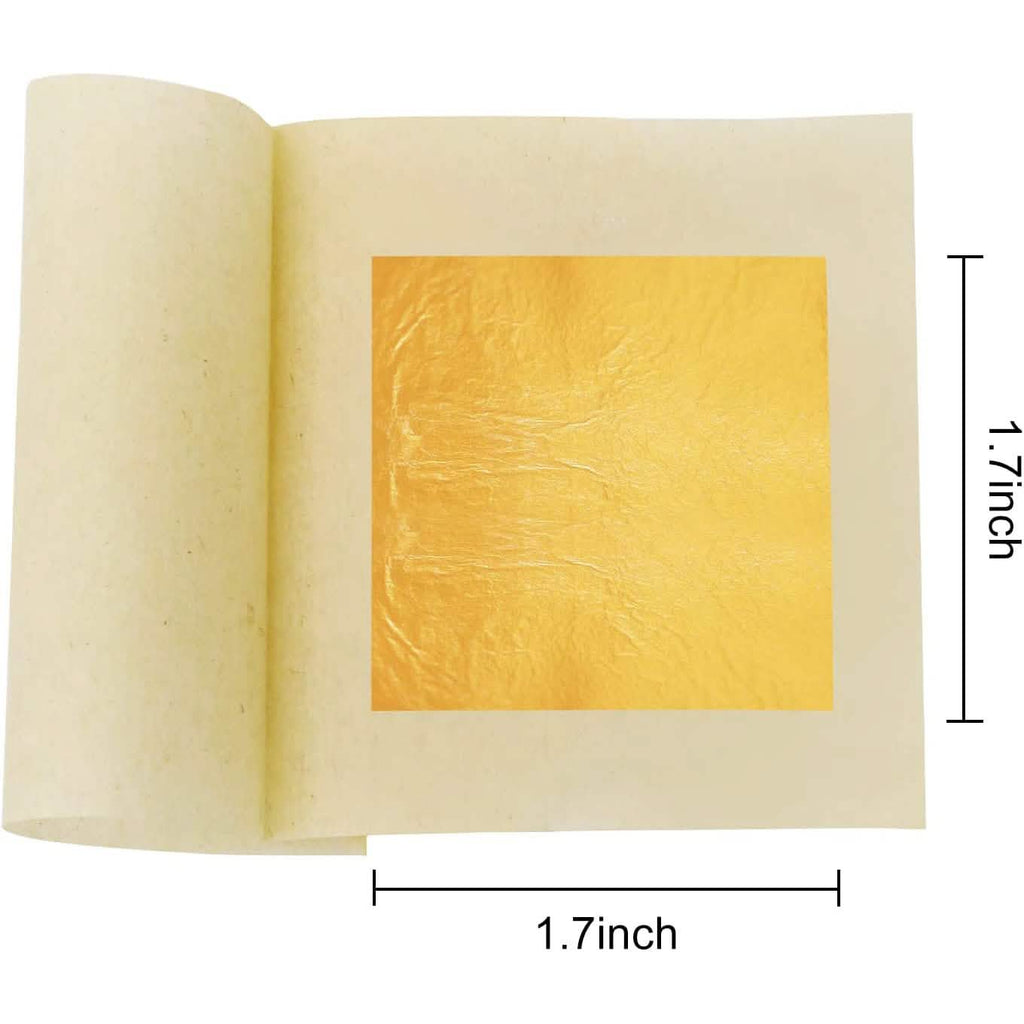 Lot de 10 : Feuilles d'or comestibles de 4,33 cm