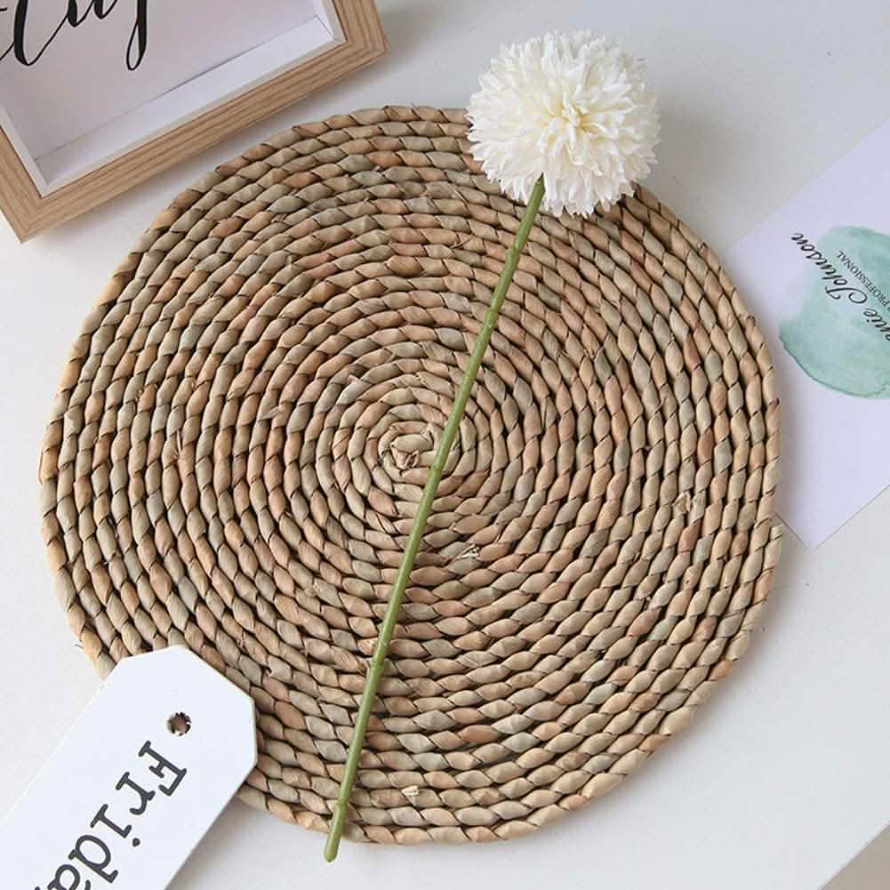 Lot de 10 : Bouquet de fleurs artificielles Boules de chrysanthèmes