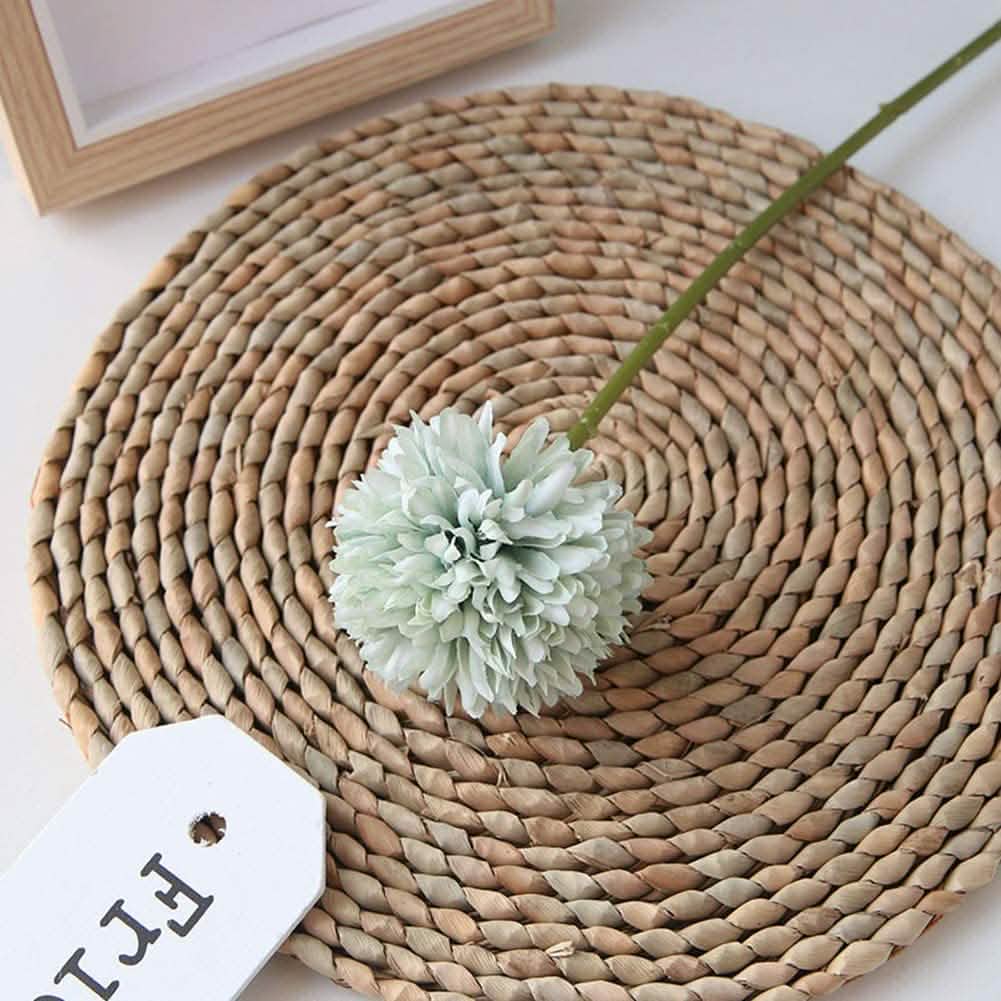 Lot de 10 : Bouquet de fleurs artificielles Boules de chrysanthèmes