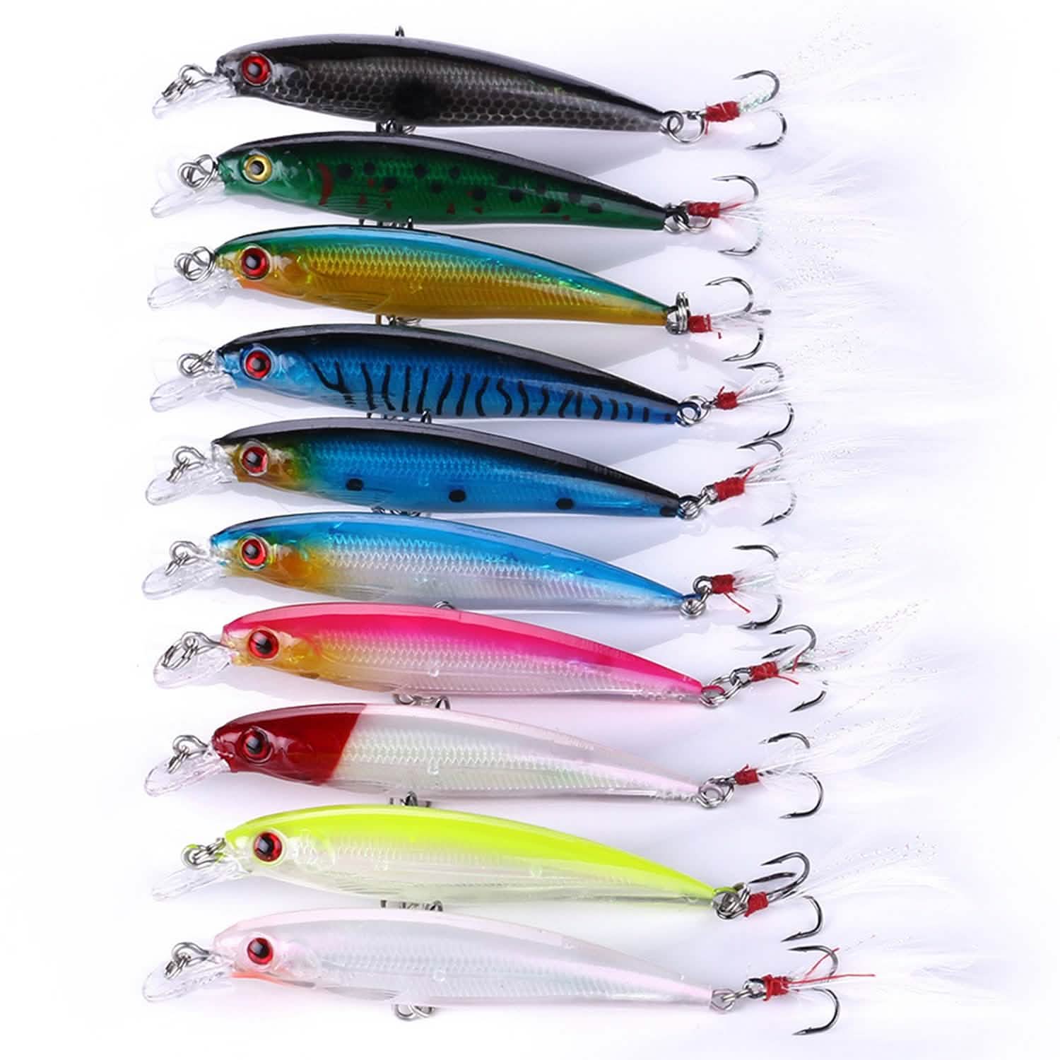 Kit de leurres de pêche - 10 pièces