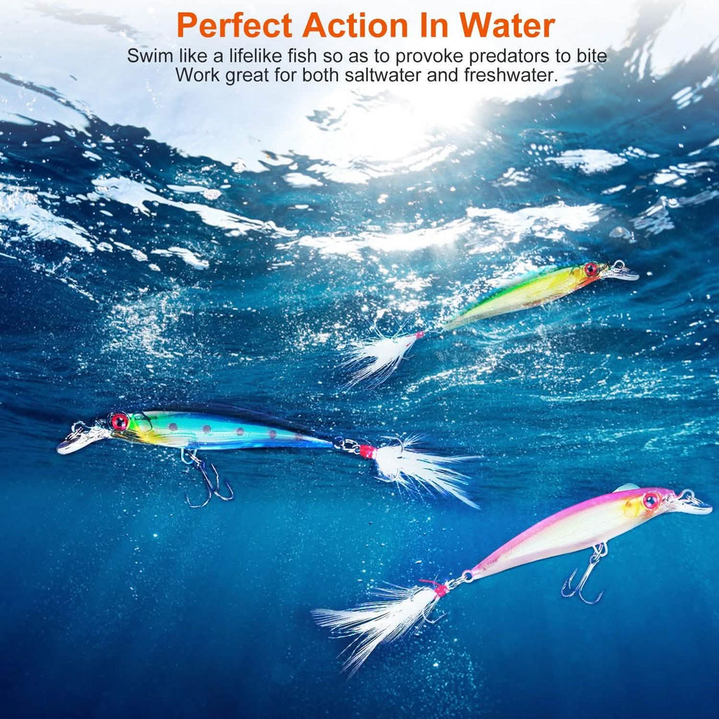 Kit de leurres de pêche - 10 pièces