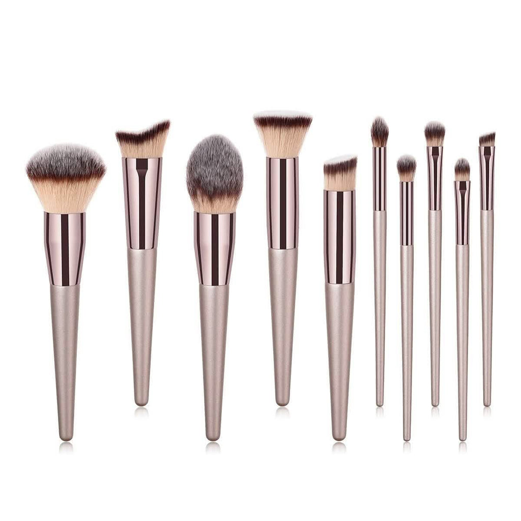 Ensemble de 10 Pinceaux Maquillage Lumineux