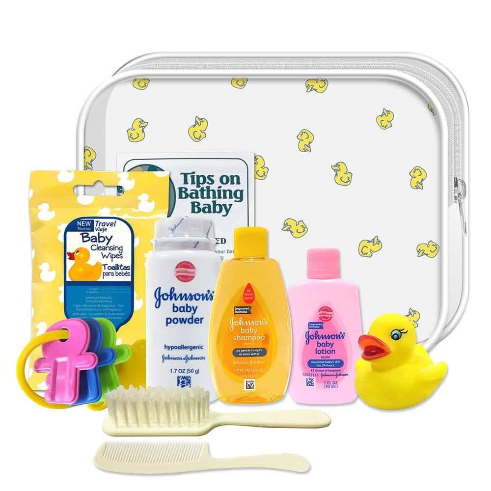 10 pièces : Kit de bain Johnson pour nouveau-né