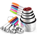 Lot de 10 : Ensemble de tasses et cuillères à mesurer