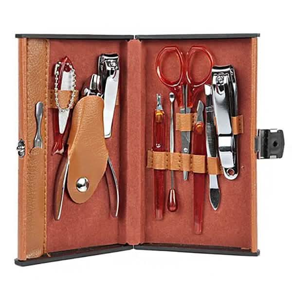 Ensemble 10 pièces : Trousse de manucure
