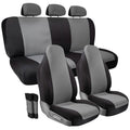 Ensemble de 10 pièces : Housse de siège de voiture antidérapante OxGord Two-Tone