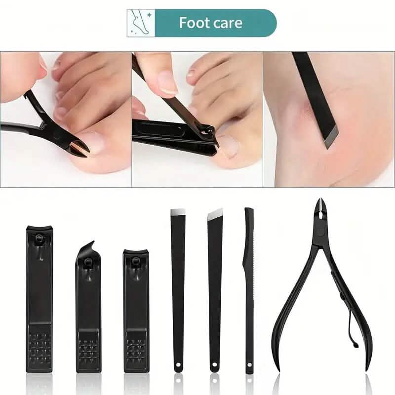 Lot de 10 pièces : Kit de coupe-ongles ultra-tranchant et robuste