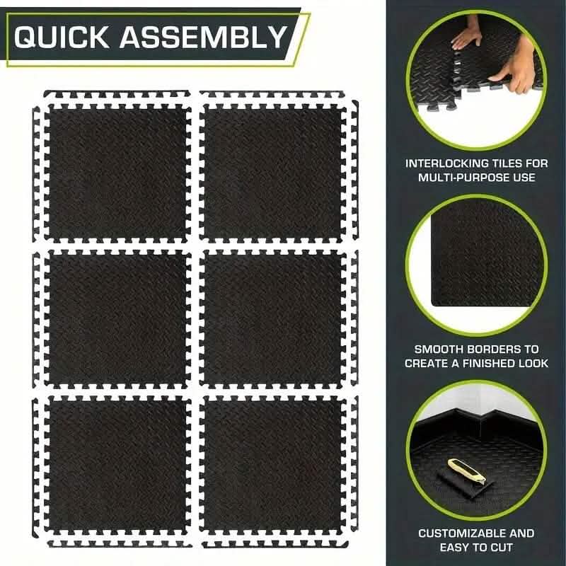 Lot de 10 dalles de sol en mousse EVA emboîtables