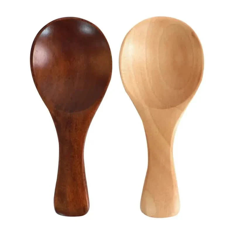 10 pièces : mini-cuillères en bois