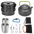 10 pièces : Kit de popotes de camping ODOLAND