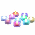 Lot de 10 bougies chauffe-plat LED submersibles étanches RVB sans flamme