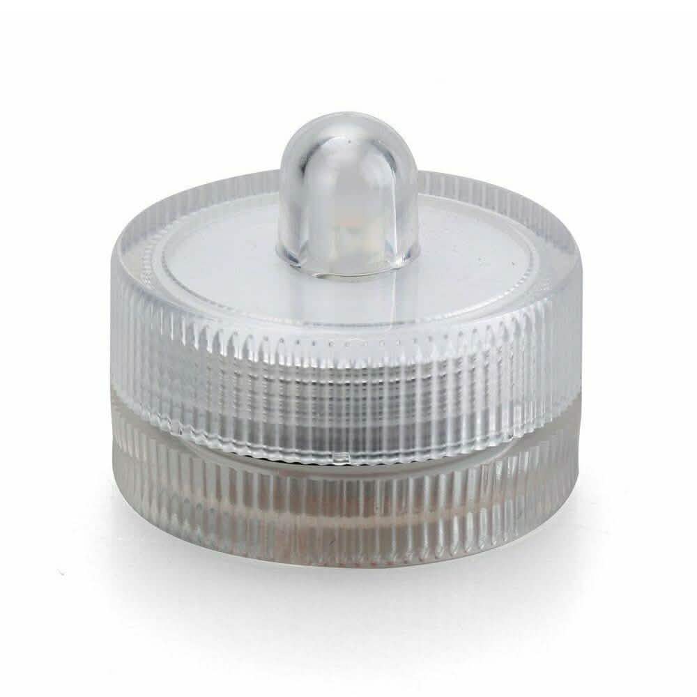Lot de 10 bougies LED étanches submersibles à lumière chaude sans flamme