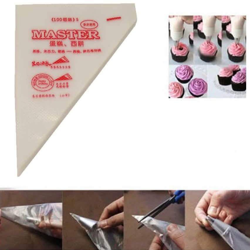 Paquet de 100 : Poches à douille jetables pour crème