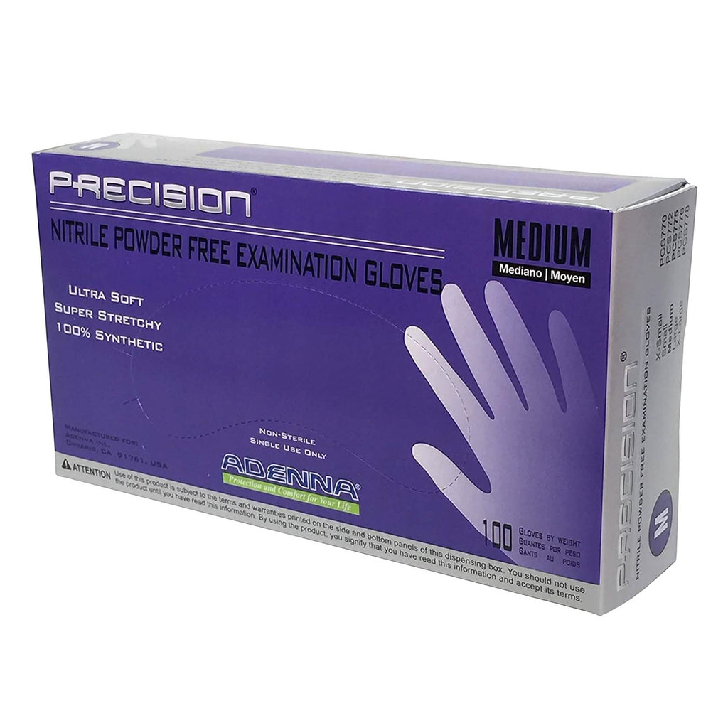 Lot de 100 gants en nitrile violets sans poudre – Taille M