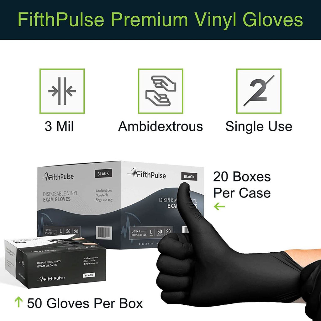 Paquet de 100 gants jetables en vinyle