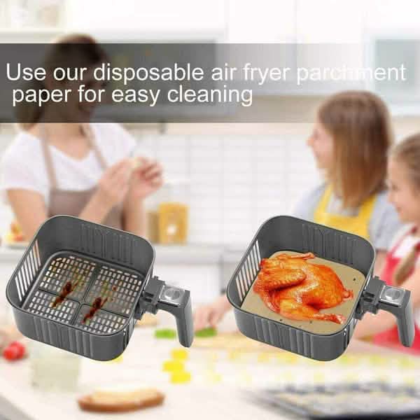 100 pièces : Papier sulfurisé pour friteuse à air