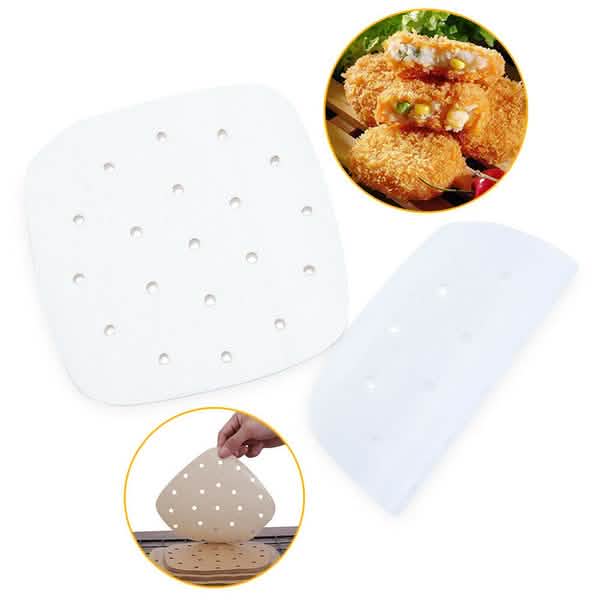 100 pièces : Papier sulfurisé pour friteuse à air