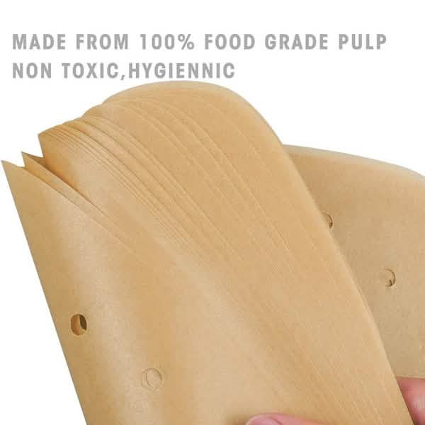 100 pièces : Papier sulfurisé pour friteuse à air