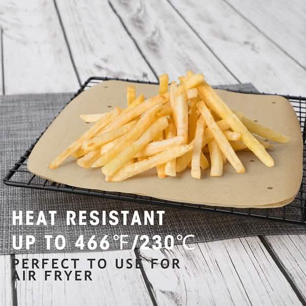 100 pièces : Papier sulfurisé pour friteuse à air