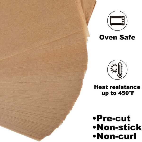Lot de 100 feuilles : Tapis jetables en papier sulfurisé pour la cuisson
