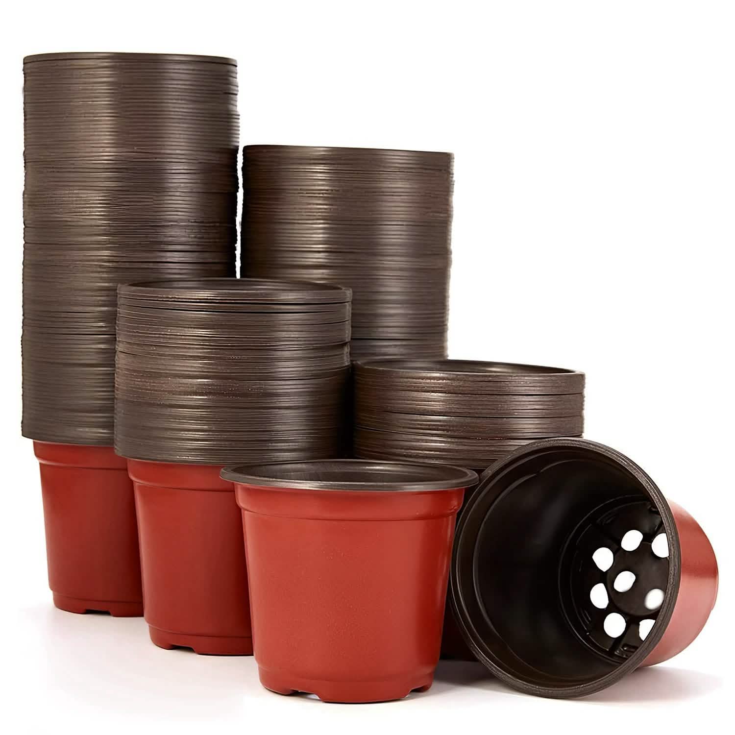Lot de 100: Pots de pépinière en plastique