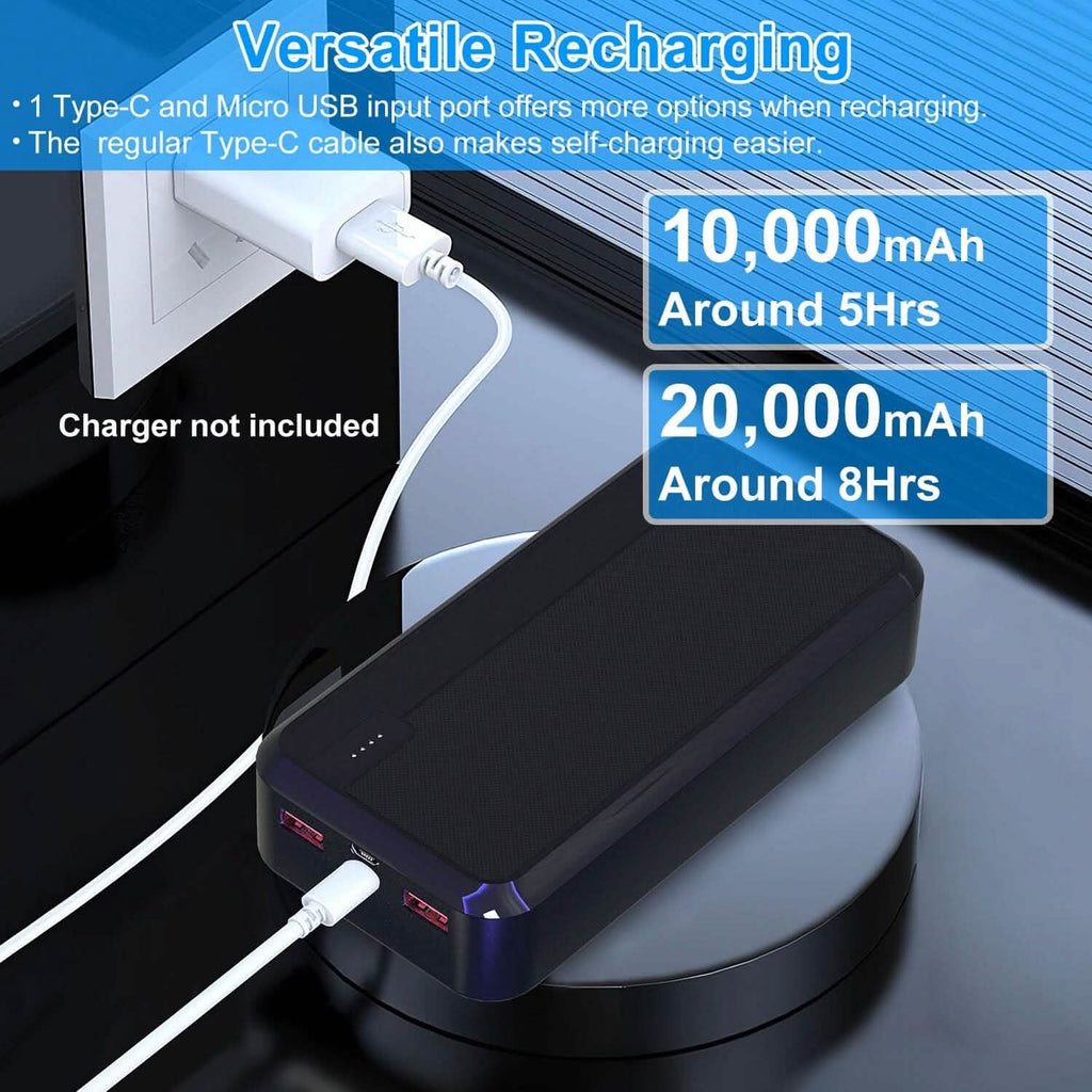 Batterie externe portable à charge rapide PD22.5W 10000mAh ou 20000mAh
