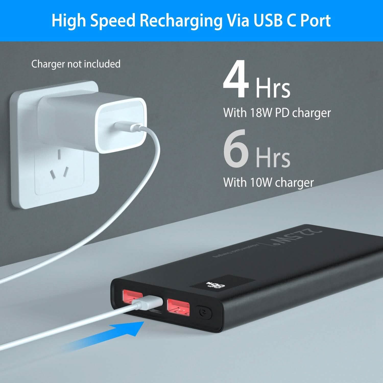 Batterie externe portable 10000 mAh