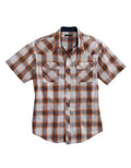 Chemise Western Homme Tin Haul Diamond Dobby Manches Courtes (Orange)