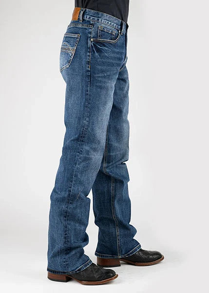 Jean bootcut homme - Tin Haul 421 Regular Joe Stretch Deco Pockets (Medium Wash)