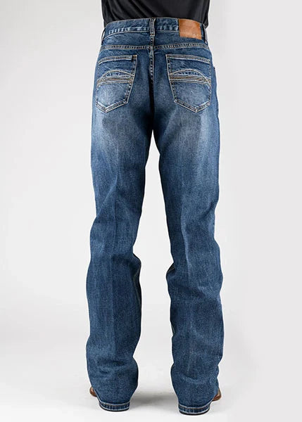 Jean bootcut homme - Tin Haul 421 Regular Joe Stretch Deco Pockets (Medium Wash)