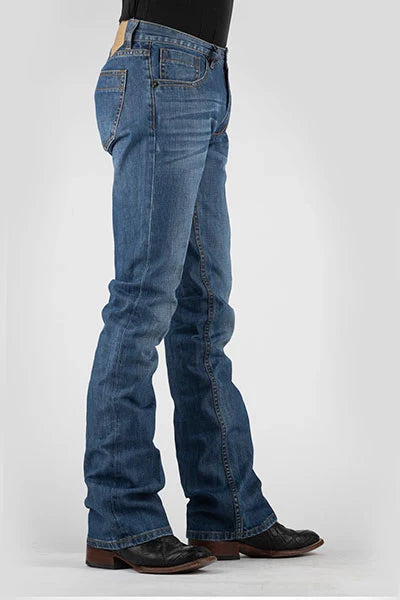 Jean bootcut pour homme Tin Haul 1660 Jagger Fit (délavage moyen)