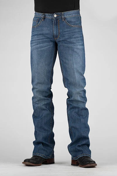 Jean bootcut pour homme Tin Haul 1660 Jagger Fit (délavage moyen)