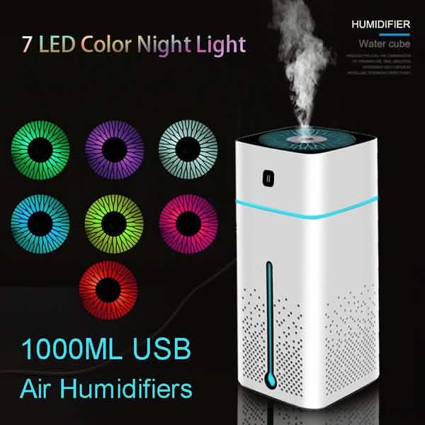 Diffuseur humidificateur électrique USB 1000 ml