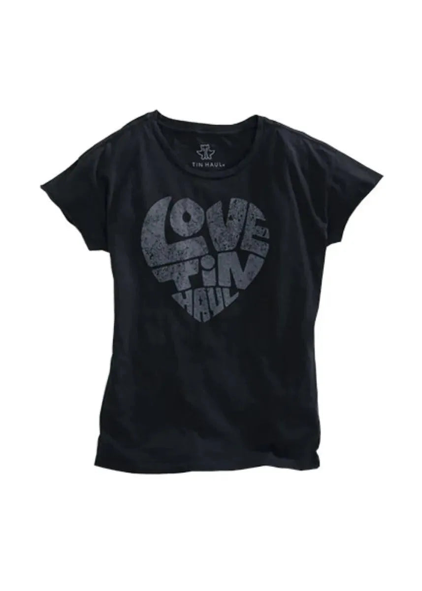 T-shirt Femme - Logo "Love Tin Haul" Tin Haul (Noir)